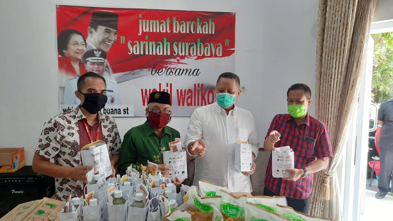 Wakil Walikota Surabaya, Wisnu Sakti (dua dari kanan).(Foto: Alief Sambogo/Ngopibareng.id) 