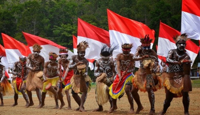 Ilustrasi tarian Papua. (Foto: Istimewa)