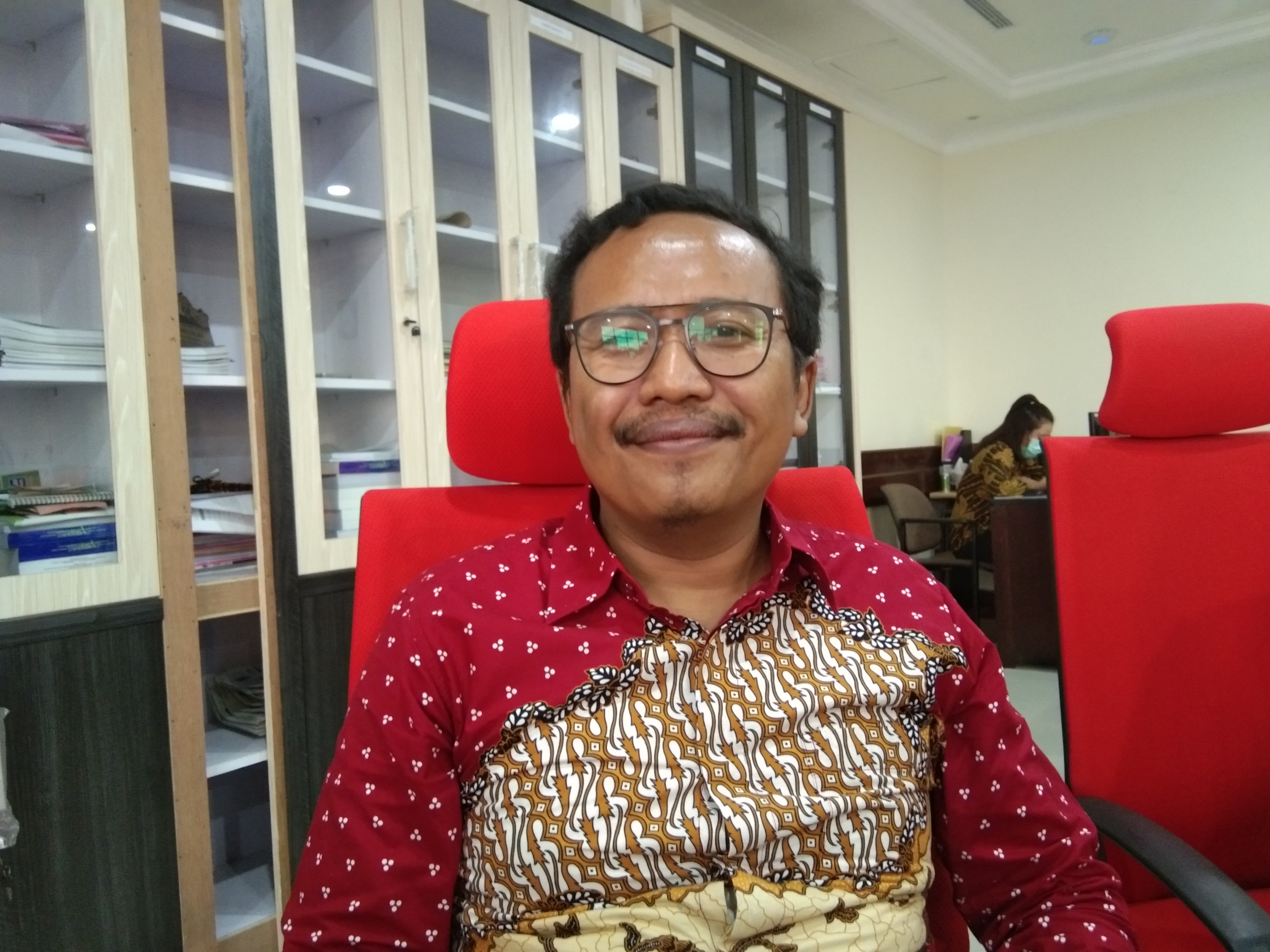 Tjujuk Pariono anggota Komisi D DPRD Surabaya dari Fraksi PSI (Ni'am Kurniawan/Ngopibareng.id)