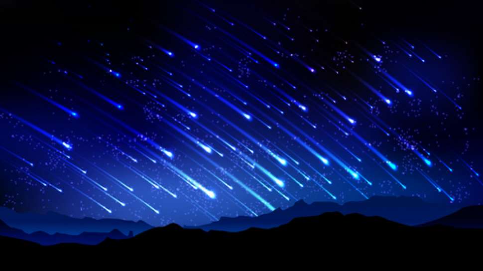 Hujan meteor yang dikaitkan dengan Dukhan. (Foto: Istimewa)