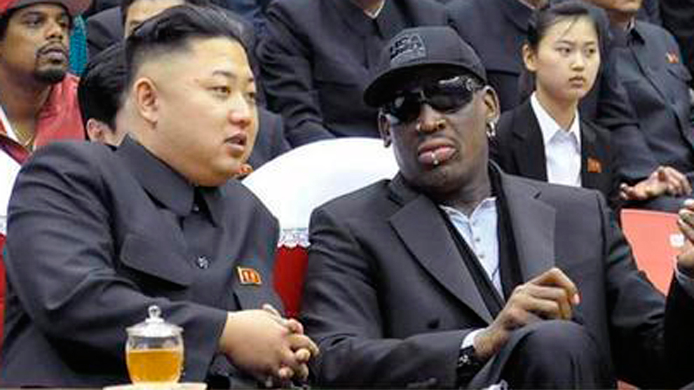 Dennis Rodman dan Kim Jong Un. (Foto: Marca)