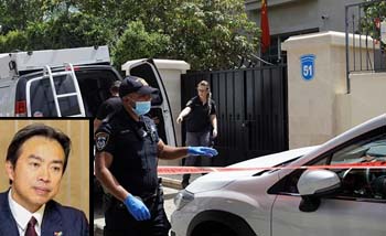 Polisi Israel menyelidiki rumah dinas Dubes China di Herzliya, Tel Aviv. Inzet, Dubes Du Wei. (Foto: Reuters)