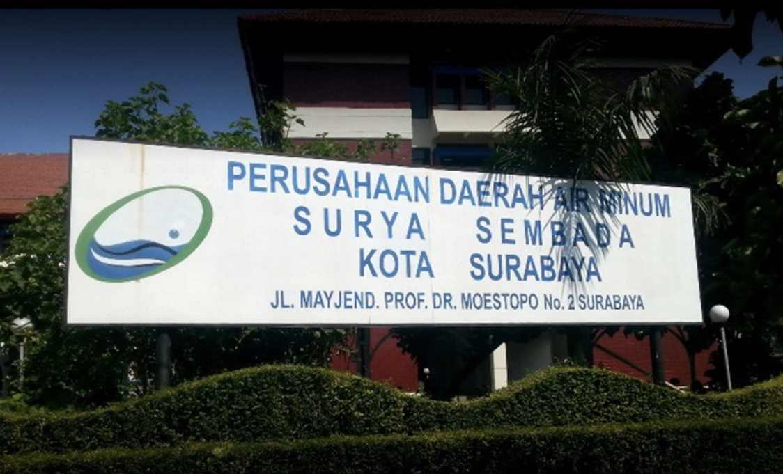 Tampak depan, gedung PDAM Surya Sembada Surabaya (Dok. PDAM)