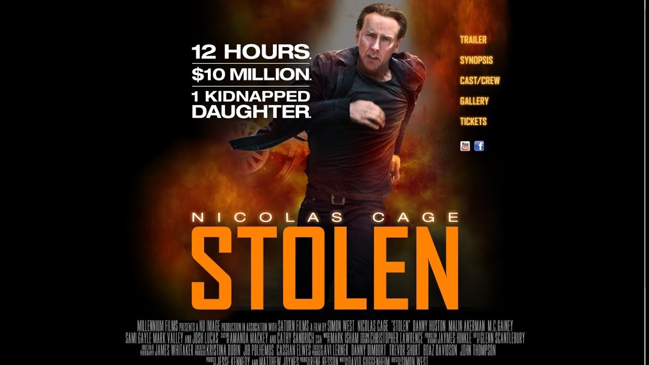 Poster film Stolen (foto: youtube.com)