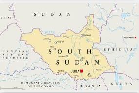 Peta Sudan Selatan. (worldatlas)
