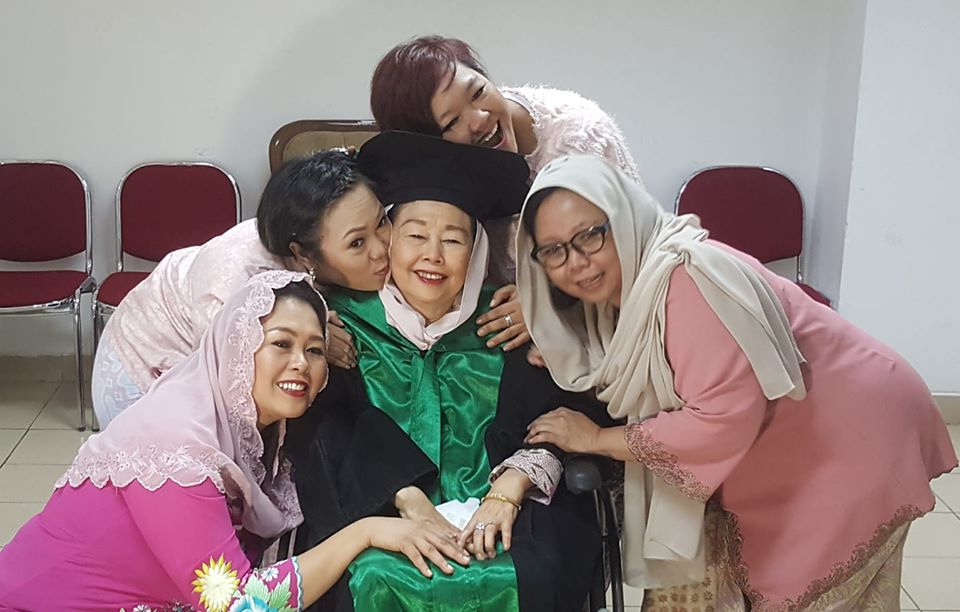 Ny Shinta Nuriyah Abdurrahman Wahid bersama keluarga di Ciganjur, Jakarta. (Foto: Istimewa)