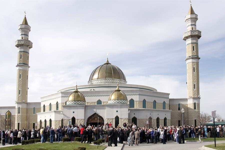 Masjid di Michigan, Amerika Serikat, ketika masih dalam kondisi normal, sebelum pandemi Covid-19. (Foto: Istimewa)