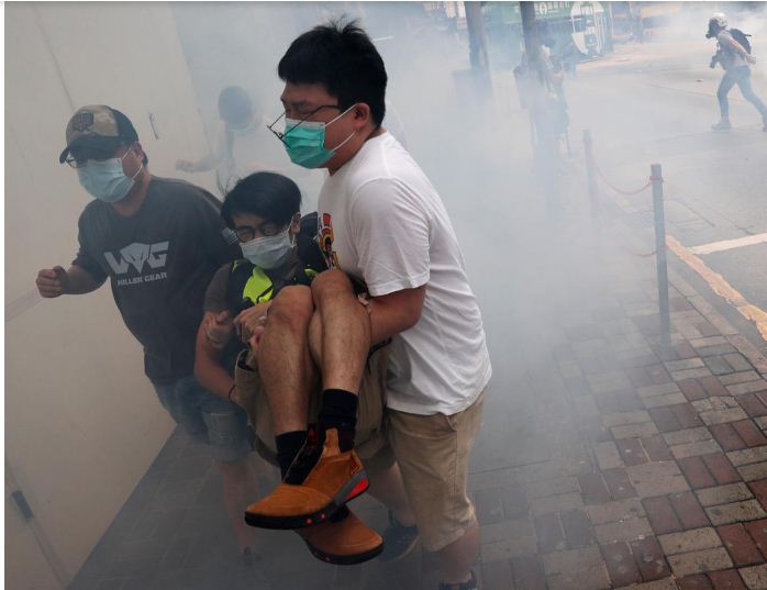 Demonstasi di Hong Kong menolak peneralan undang-undag hukum nasional China. (Reuters)