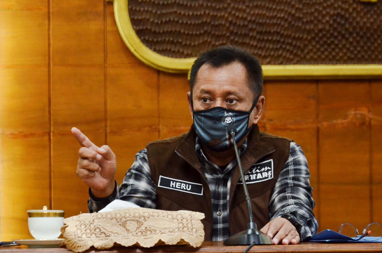 Sekretaris Daerah Provinsi Jawa Timur Heru Tjahjono. (Foto: Alief Sambogo/Ngopibareng.id)