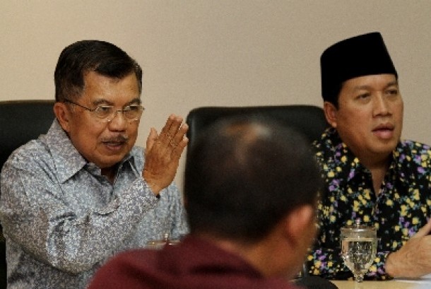 Ketua Umum DMI Pusat M Jusuf Kalla dan Sekjen DMI, Imam Addaruqutni. (Foto: dmi pusat)