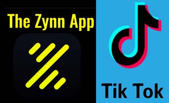 Aplikasi baru Zynn, menyaingi TikTok, keduanya buatan China. (Ngopibareng)