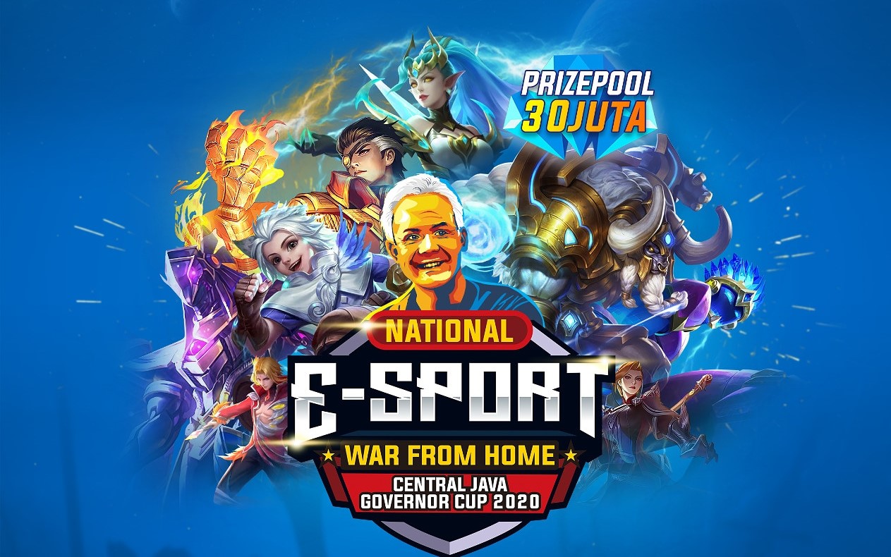 Poster e-sport mobile legend memperebutkan hadiah dari Ganjar Pranowo. (Foto; Istimewa)