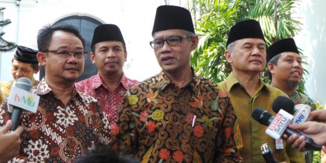 Ketua Umum Pimpinan Pusat Muhammadiyah Haedar Nashir bersama Abdul Mu'ti (Sekretaris Umum). (Foto: Istimewa)