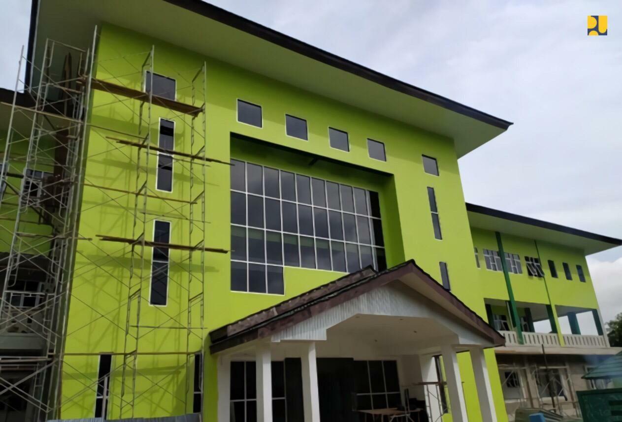 Kementerian PUPR rehabilitasi dan rekonstruksi tiga gedung Politeknik Negeri Samarinda di Provinsi Kalimantan Timur. (Kementerian PUPR)