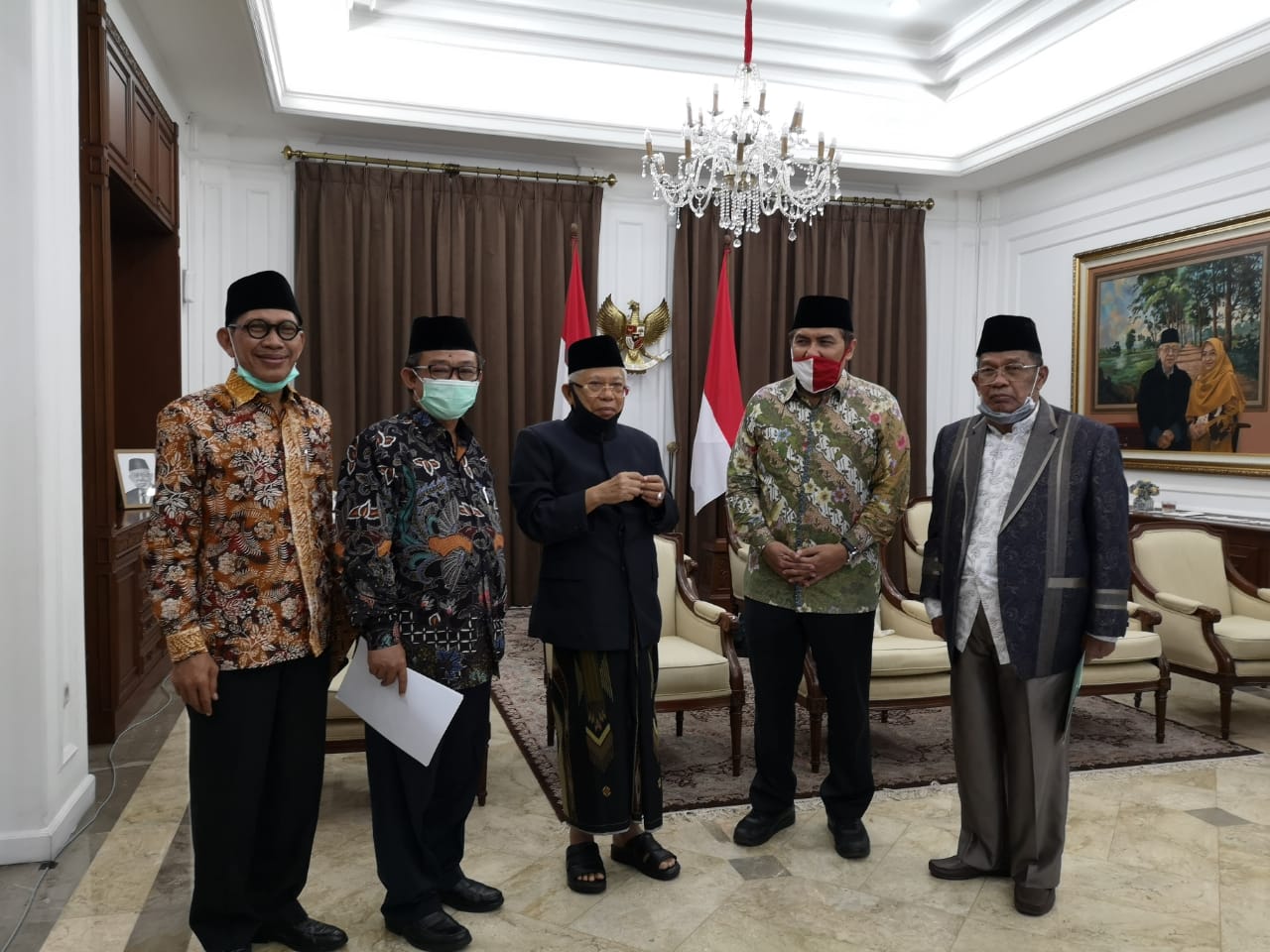 Pertemuan di Rumah Dinas Wapres Maruf Amin Jl. Dionegoro Jakarta Pusat, Selasa malam, mulai pukul 19.00-20.50 WIB. (Foto: setpres)