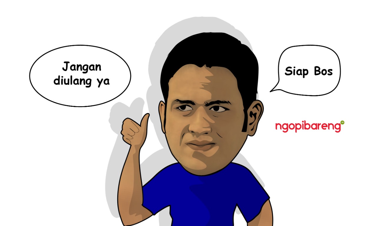 Ilustrasi M Nazaruddin, terpidana kasus korupsi Wisma Atlet. (Grafis: Fa Vidhi/Ngopibareng.id)