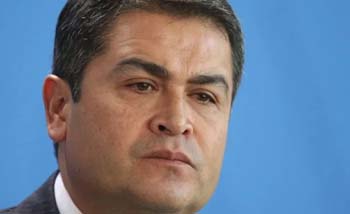 Presiden Honduras Juan Orlando Hernandez. (Foto:Reuters)