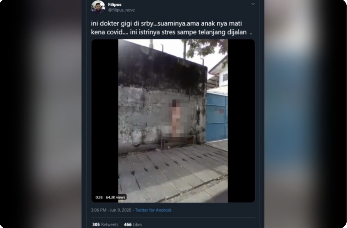 Video yang diunggah oleh salah satu pengguna twitter