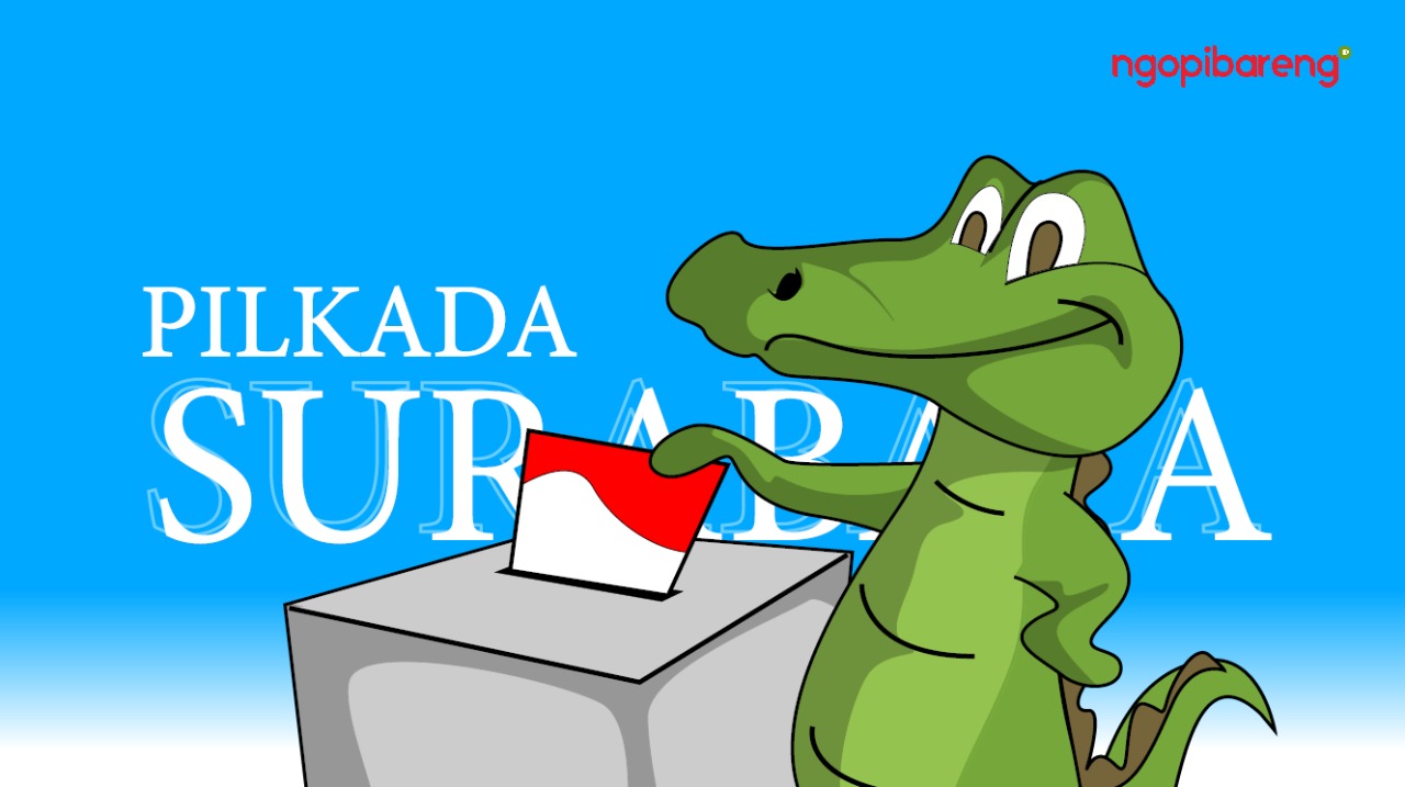 Ilustrasi pemilihan Waliota Surabaya 2020. (Ilustrasi: Fa Vidhi/Ngopibareng.id)