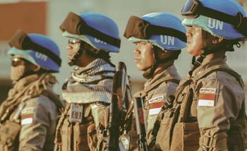 Pasukan TNI yang tergabung dalam pasukan PBB  MONUSCO di Kongo. (Foto:TheJakarta Post)