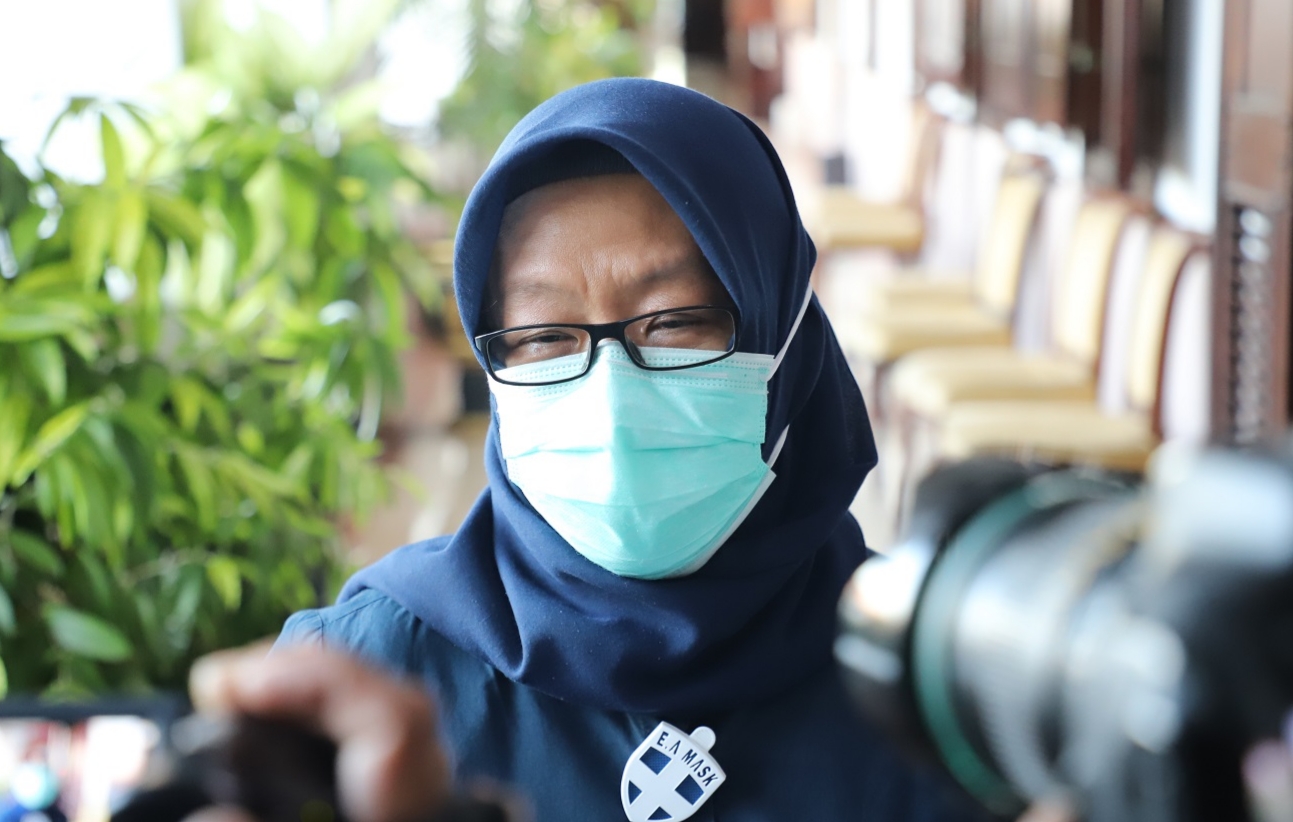 Kepala Dinas Kesehatan (Dinkes) Kota Surabaya, Febria Rachmanita ditemui di Balai Kota. (Foto: Pita/Ngopibareng.id)