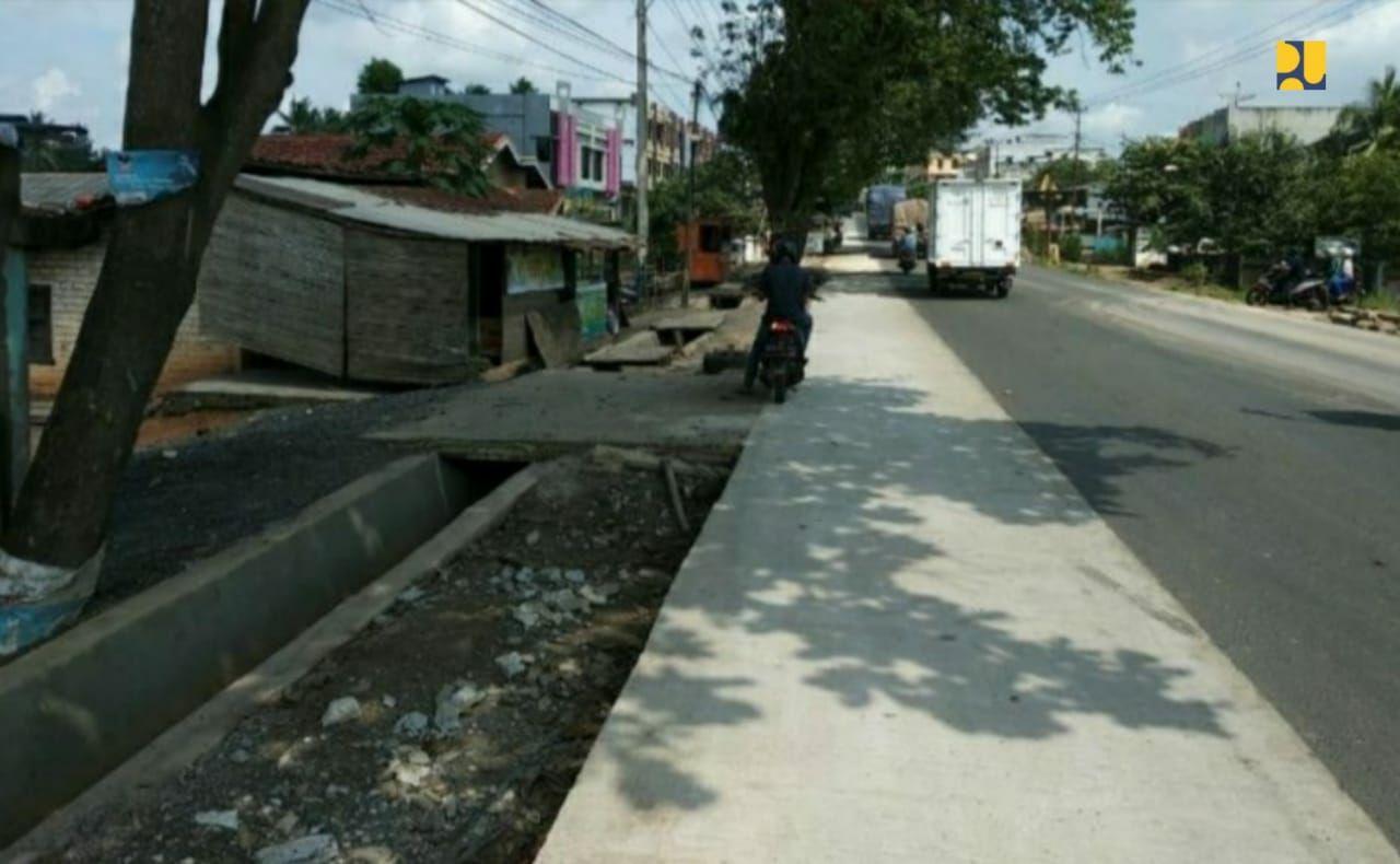 Kementerian PUPR tingkatkan kualitas jalur Lintas Timur Sumatera Selatan. (Kementerian PUPR)