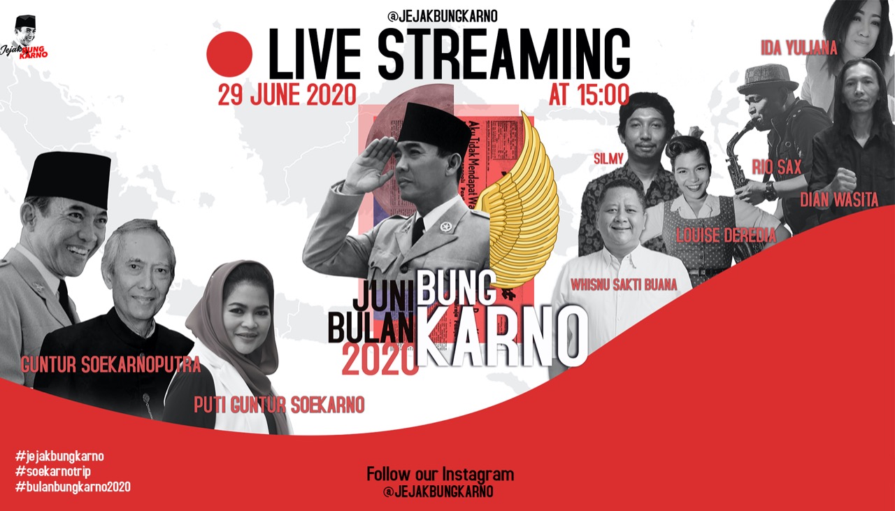 Acara Ngobrol Bareng Bung Karno Live Streaming. (Grafis: Istimewa)