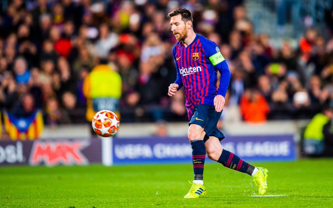 Kapten Barcelona, Lionel Messi. (Foto: Twitter/@