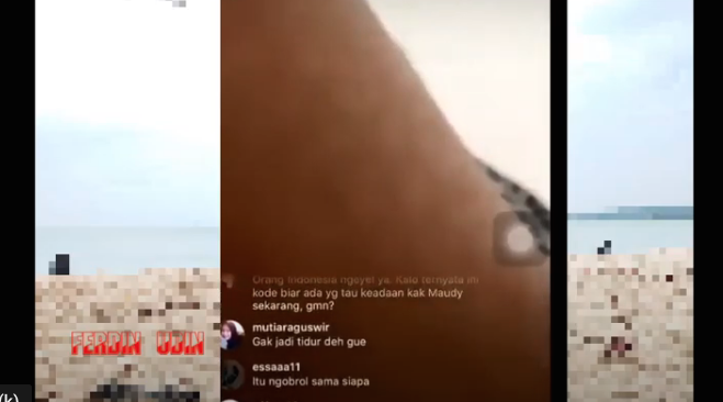 Video live instagram pertengkaran Maudy Ayunda yang viral. (Foto: Youtube)