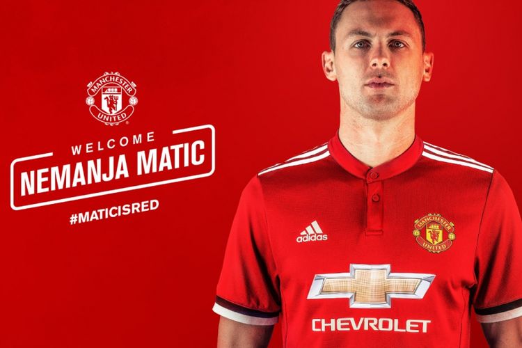 Nemanja Matic, salah satu gelandang Manchester United. (Foto: Twitter Manchester United)
