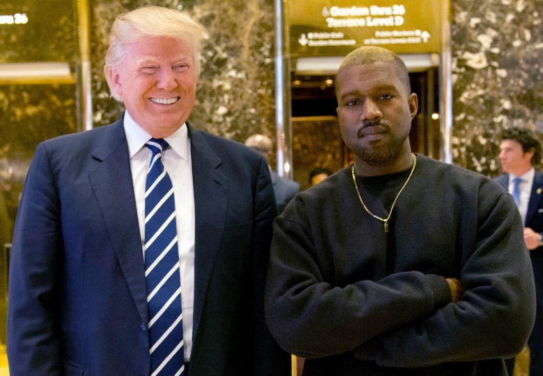 Presiden Donald Trump saat menerima kunjungan Kanye West di Gedung Putih, Amerika Serikat. (Foto: Instagram)