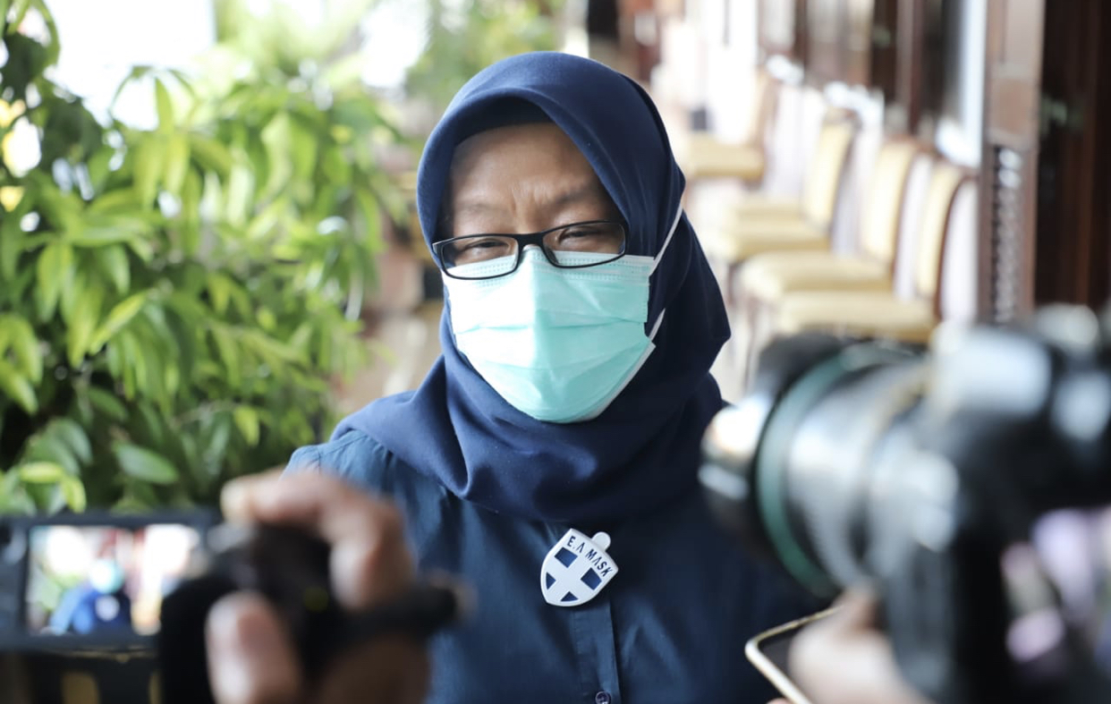 Koordinator Bidang Pencegahan Gugus Tugas Percepatan Penanganan Covid-19 Surabaya, Febria Rachmanita. (Foto: Dok. Pemkot Surabaya)