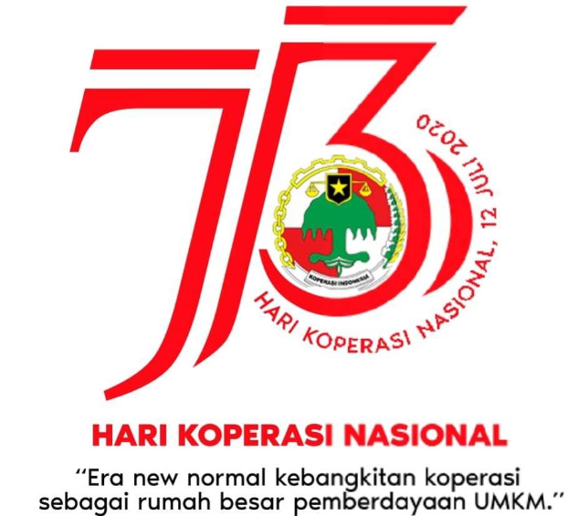 Logo Hari Koperasi Nasional ke-73, yang jatuh pada Minggu 12 Juli 2020. (Foto: Kemenkop UMKM)