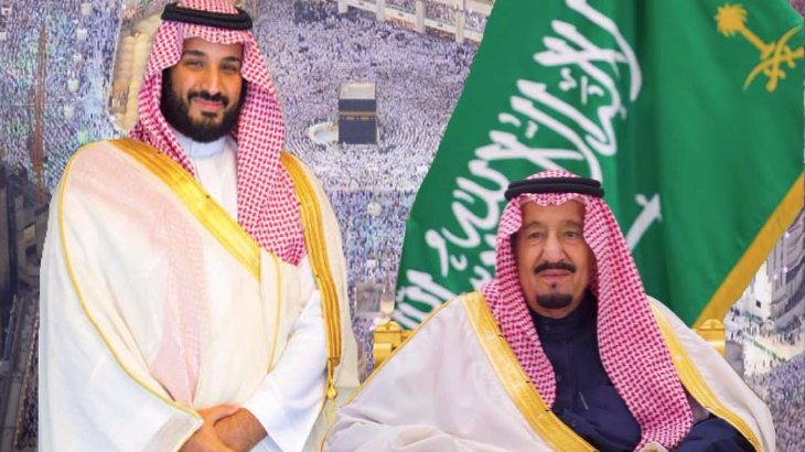 Putra Mahkota Saudi, Mohammed bin Salman bersama sang ayah, Raja Salman. (Foto: Dok. Kerajaan Arab)