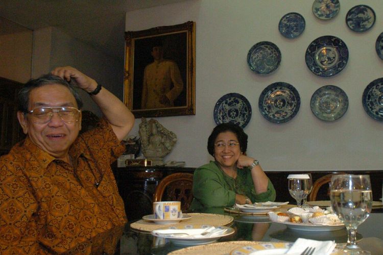 KH Abdurrahman Wahid dan Megawati Soekarnoputri, mengajak ketawa. (Foto: gusdurian)