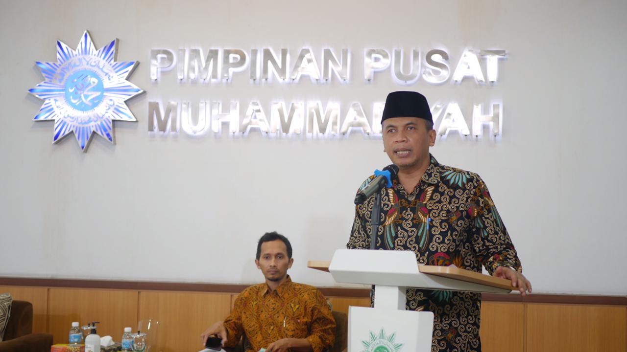 Jajaran PP Muhammadiyah sebelum pelaksanaan Sidang Tanwir secara daring. (Foto: pp md)