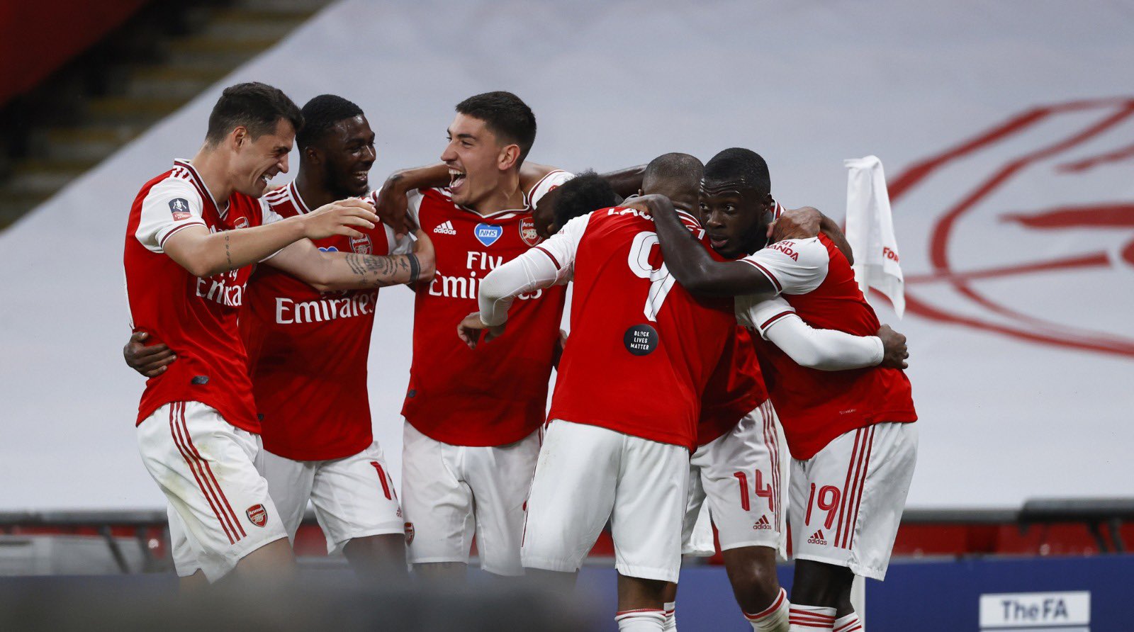 Arsenal kalahkan Manchester CIty 2-0 di semifinal Piala FA. (Foto: AFP)