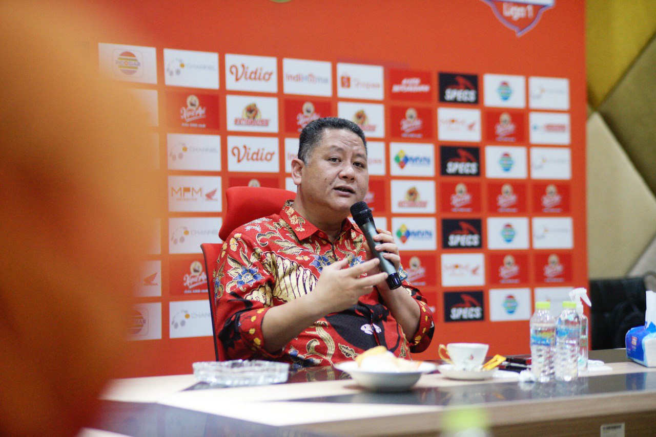 Ketua Panpel Persebaya, Whisnu Sakti Buana. (Foto: Alief Sambogo/Ngopinareng.id)