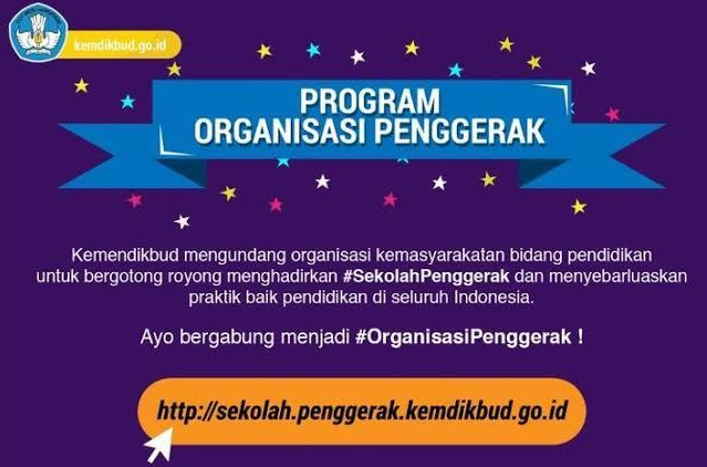 Program Organisasi Penggerak (POP) Kementerian Pendidikan dan Kebudayaan atau Kemdikbud. (Grafis: Kemdikbud)