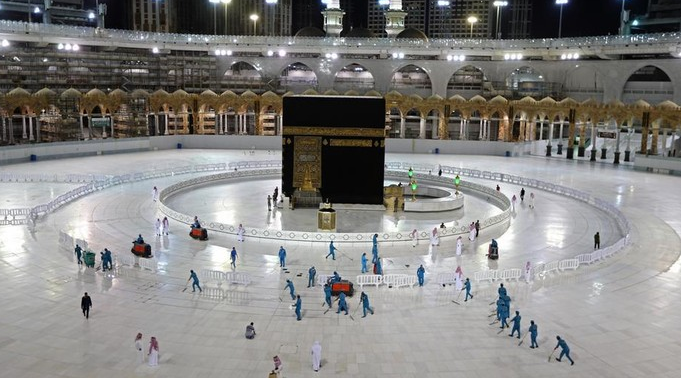Suasana Mekkah menjelang ibadah Haji khusus di tengah pandemi virus corona atau Covid-19. (Foto: Arabnews)