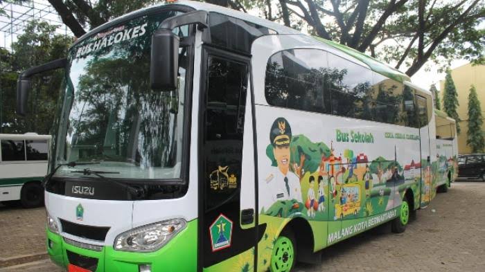 Bus sekolah Kota Malang (Foto: istimewa)