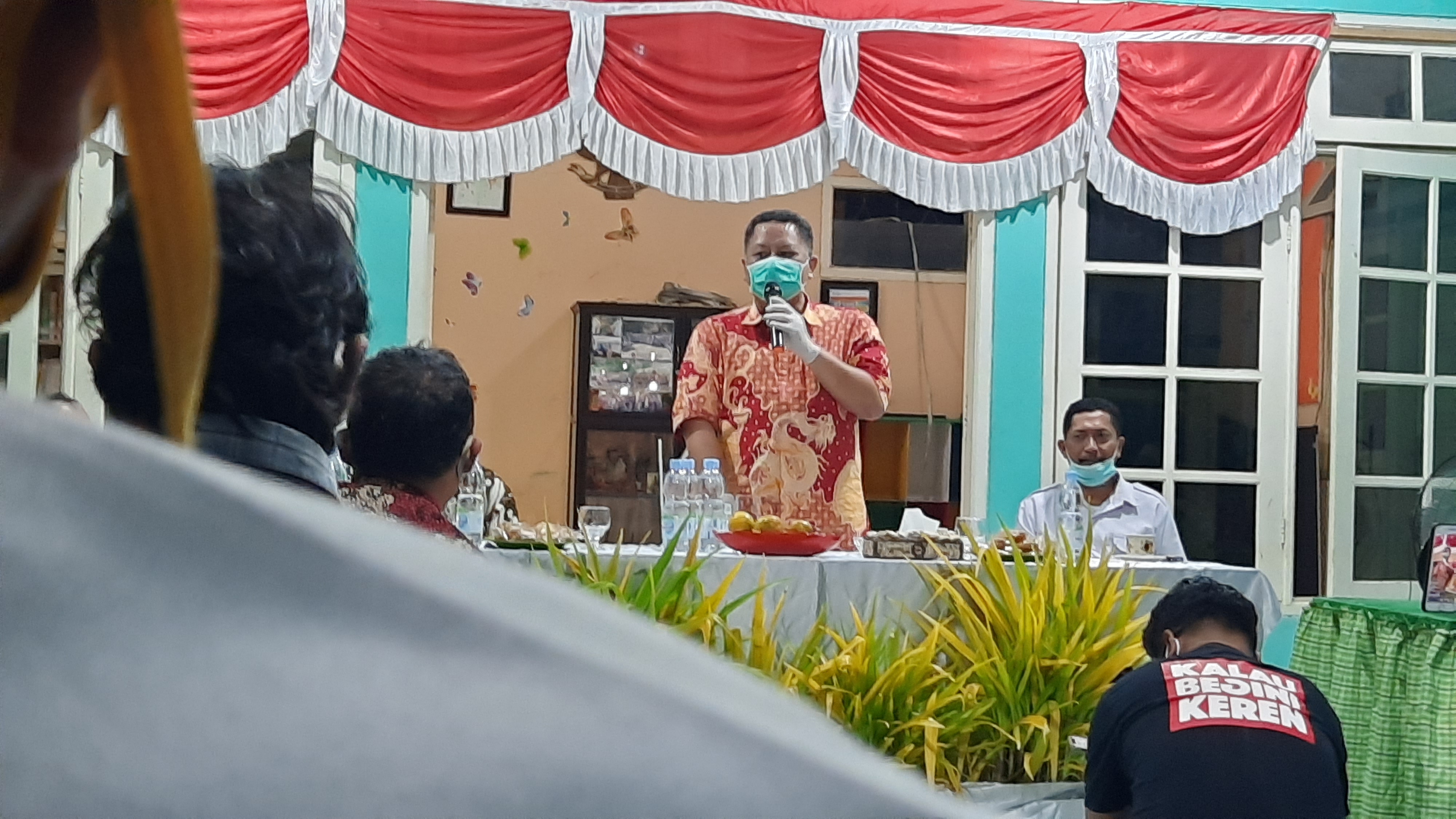 Wakil Walikota Surabaya Whisnu Sakti Buana saat kunjungan ke Sukolilo. (Foto: Alief Sambogo/Ngopibareng.id)