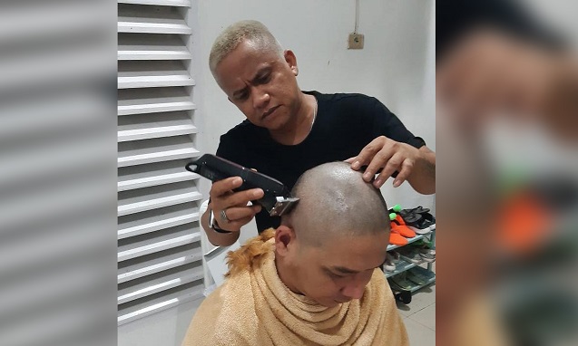 Wakil Wali Kota Palu, Sigit Purnomo Syamsuddin Said atau Pasha Ungu cukur gundul rambutnya. (Foto: Instagram @pashaungu_vm)