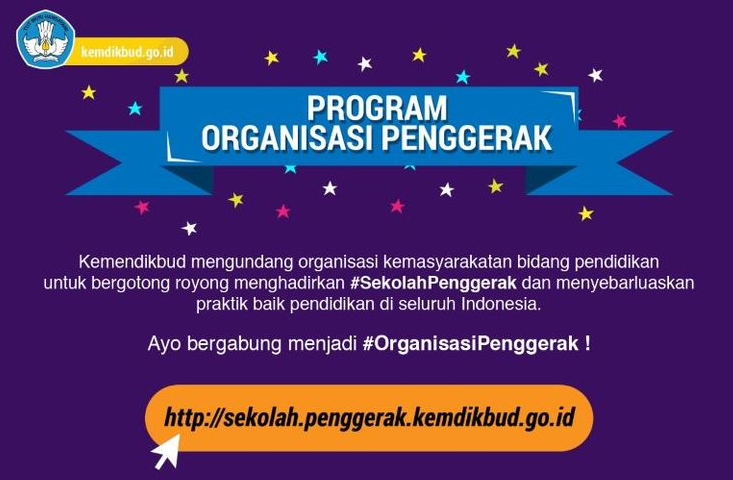 Program Organisasi Penggerak atau POP Kementerian Pendidikan dan Kebudayaan (Kemdikbud). (Foto: Twitter Kemdikbud)