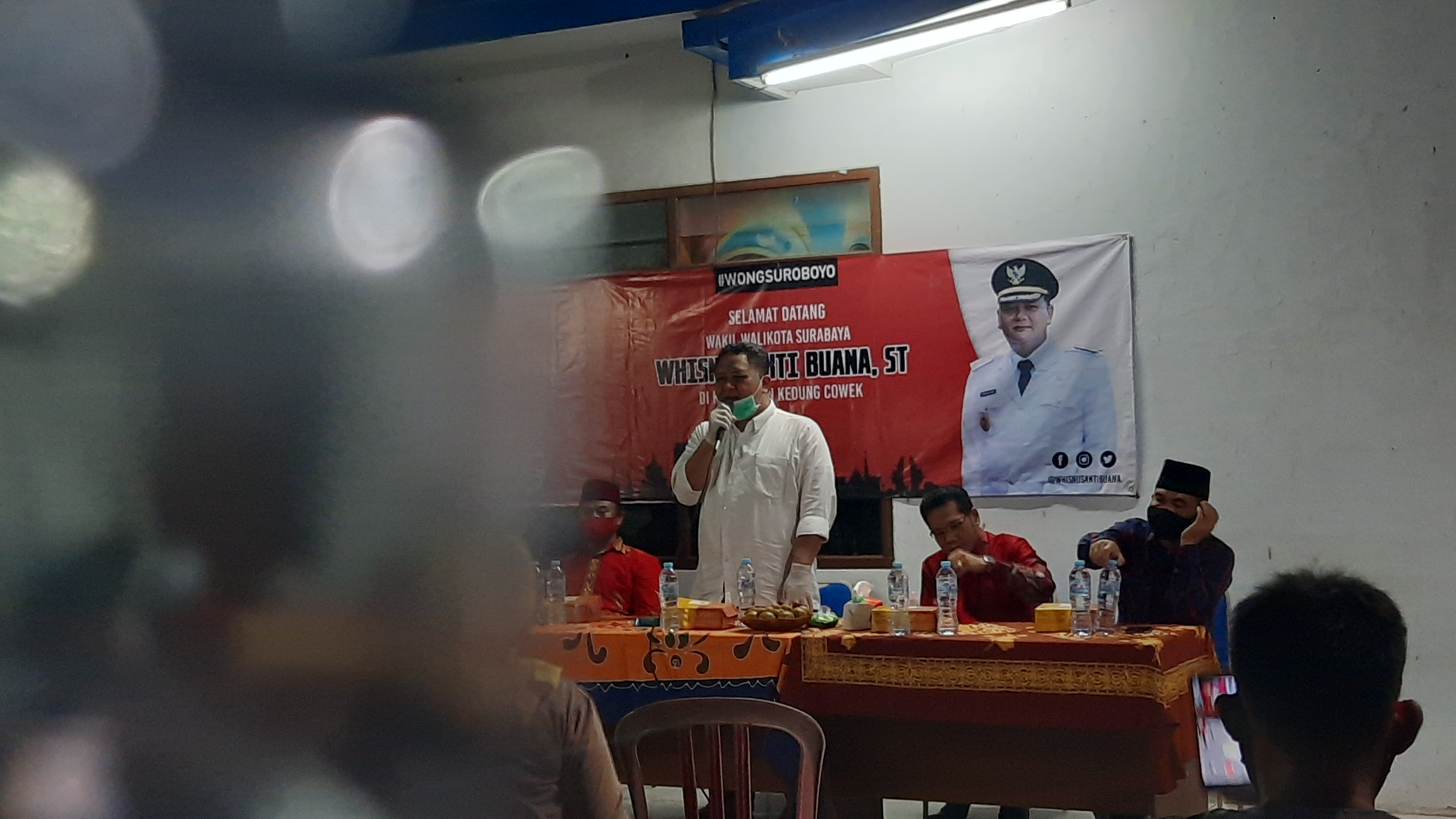 Kunjungan Wakil Walikota Surabaya Whisnu Sakti Buana di Cumpat. (Foto: Alief Sambogo/Ngooibareng.id)