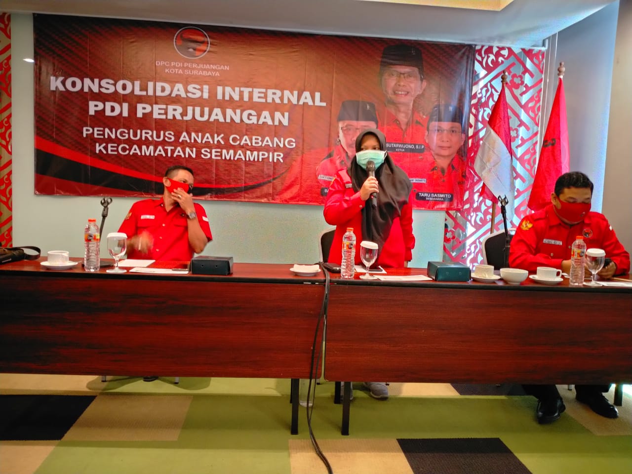 Acara konsolidasi PDI Perjuangan Kota Surabaya. (Foto: dok. ngopibareng.id)