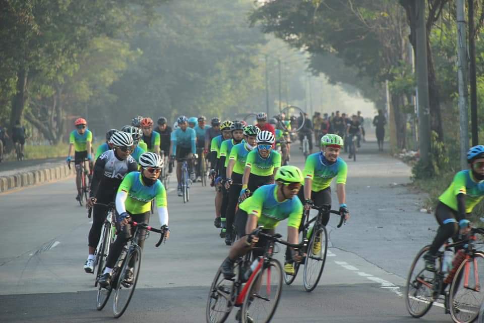 Strattos Cycling Club (SCC) mengadakan gowes bareng pada Minggu, 9 Agustus 2020. (Foto: Istimewa)