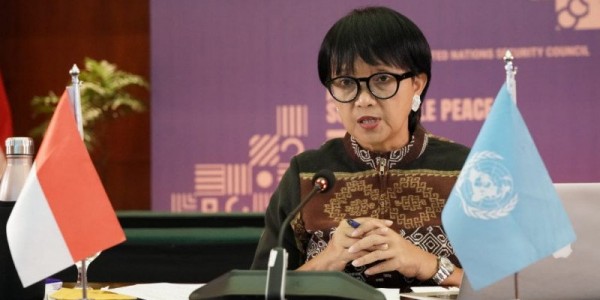 Menteri Luar Negeri Republik Indonesia Retno Marsudi memimpin debat terbuka DK PBB (Foto: Kemenlu RI)