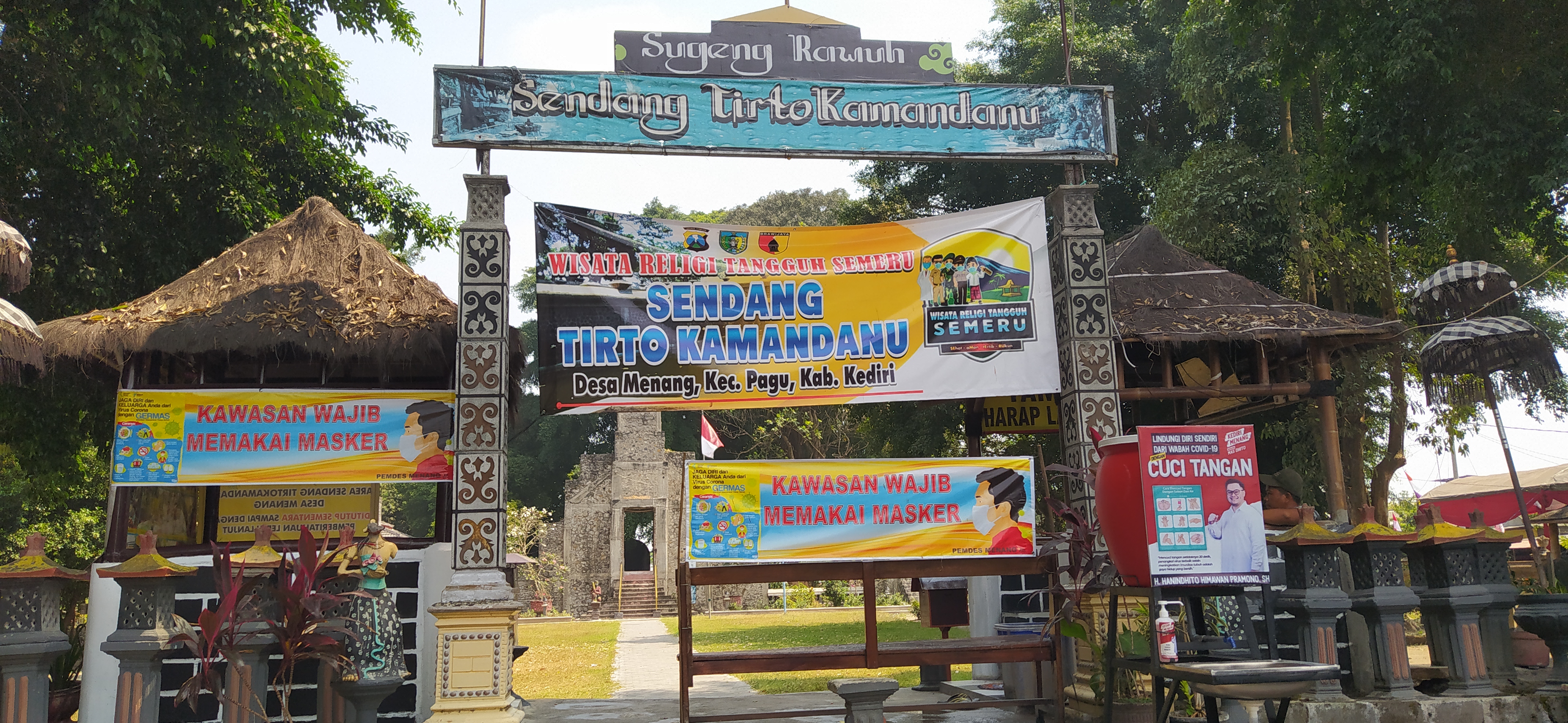 Lokasi wisata religi Sendang Tirto Kamandanu. (Foto: Fendi/Ngopibareng.id) 