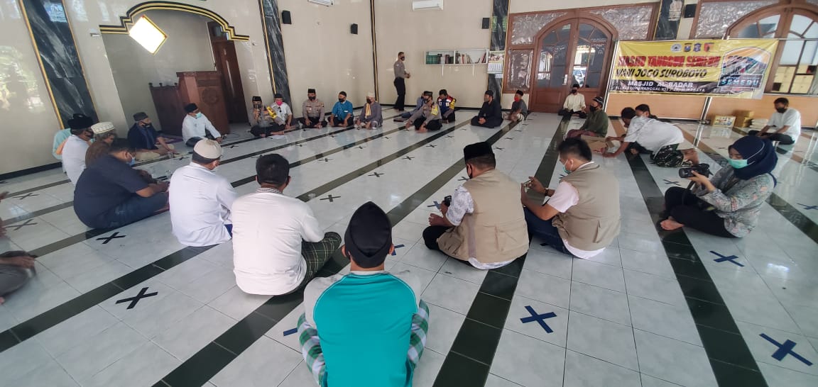 Sosialisasi Masjid Tangguh Wani Jogo Suroboyo berlangsung di Masjid Al Badar Kerto Menanggal. (Foto: Alief Sambogo/ngopibareng.id)
